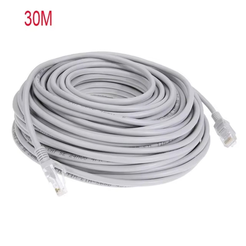 Cable Ethernet De Alta Velocidad Cat5E RJ45 Cable De Red LAN Enrutador De Ordenador Patch Cord , 1M/5M/10M/15M/20M/30M/50M