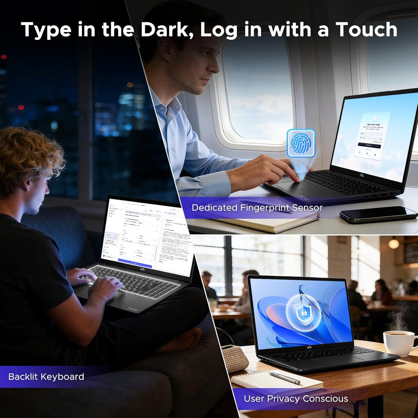 15.6" Light-Gaming-Laptop, AMD Ryzen 7 8745HS, 16GB DDR5 1TB Nvme SSD, Radeon 780M Laptop Computer for Content Creators Designers with 100W PD USB 4.0 Backlit Keyboard, Fingerprint, 2-Yr-Warranty