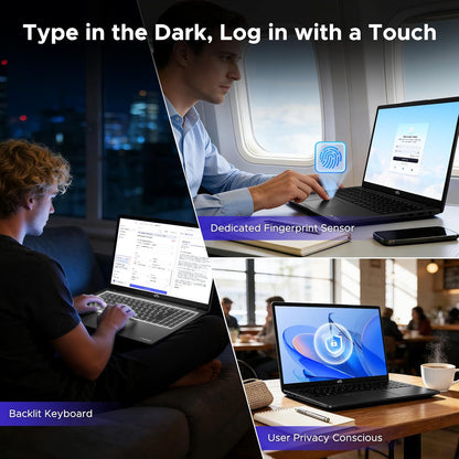 15.6" Light-Gaming-Laptop, AMD Ryzen 7 8745HS, 16GB DDR5 1TB Nvme SSD, Radeon 780M Laptop Computer for Content Creators Designers with 100W PD USB 4.0 Backlit Keyboard, Fingerprint, 2-Yr-Warranty