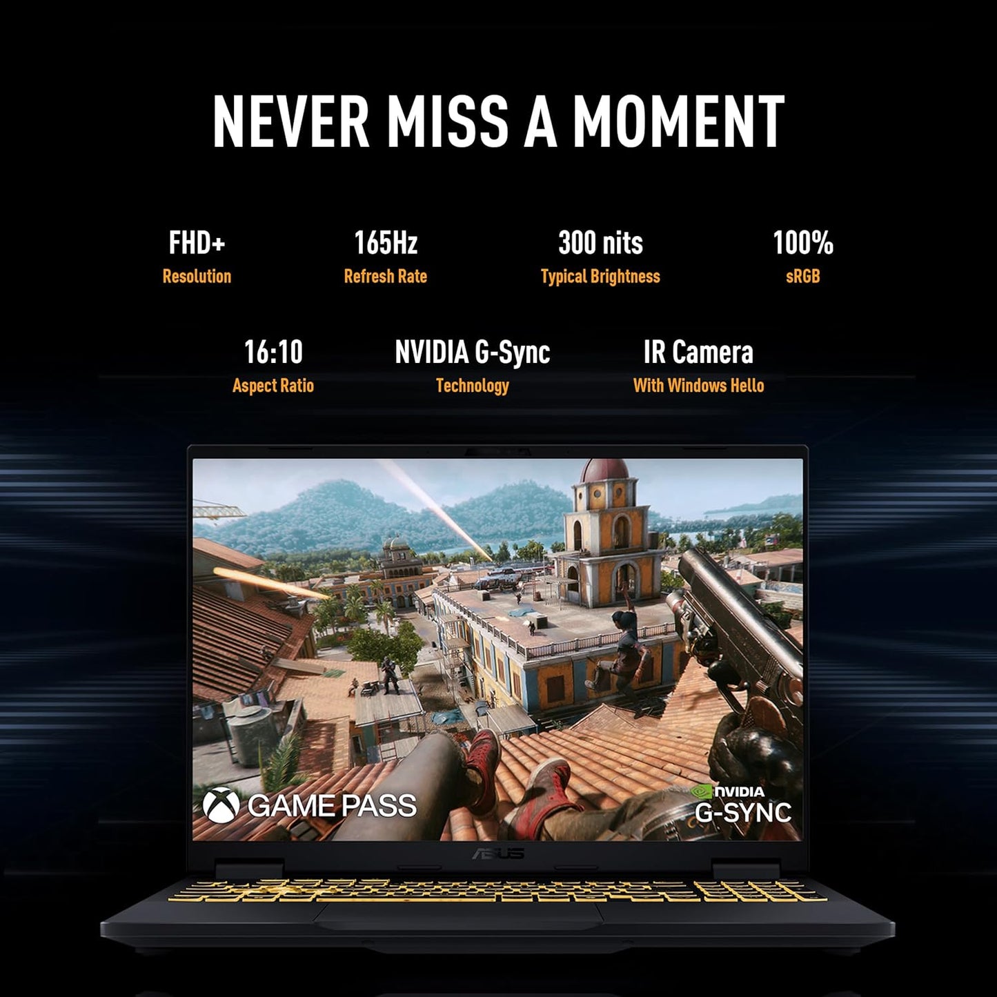 ASUS TUF Gaming F16 (2025) Gaming Laptop, 16” FHD+ 165Hz 16:10 Display, Intel® Core™ I5 Processor 13450HX, NVIDIA® Geforce RTX™ 5050, 16GB DDR5, 512GB Pcie Gen4 SSD, Wi-Fi 6E, Win 11 Home