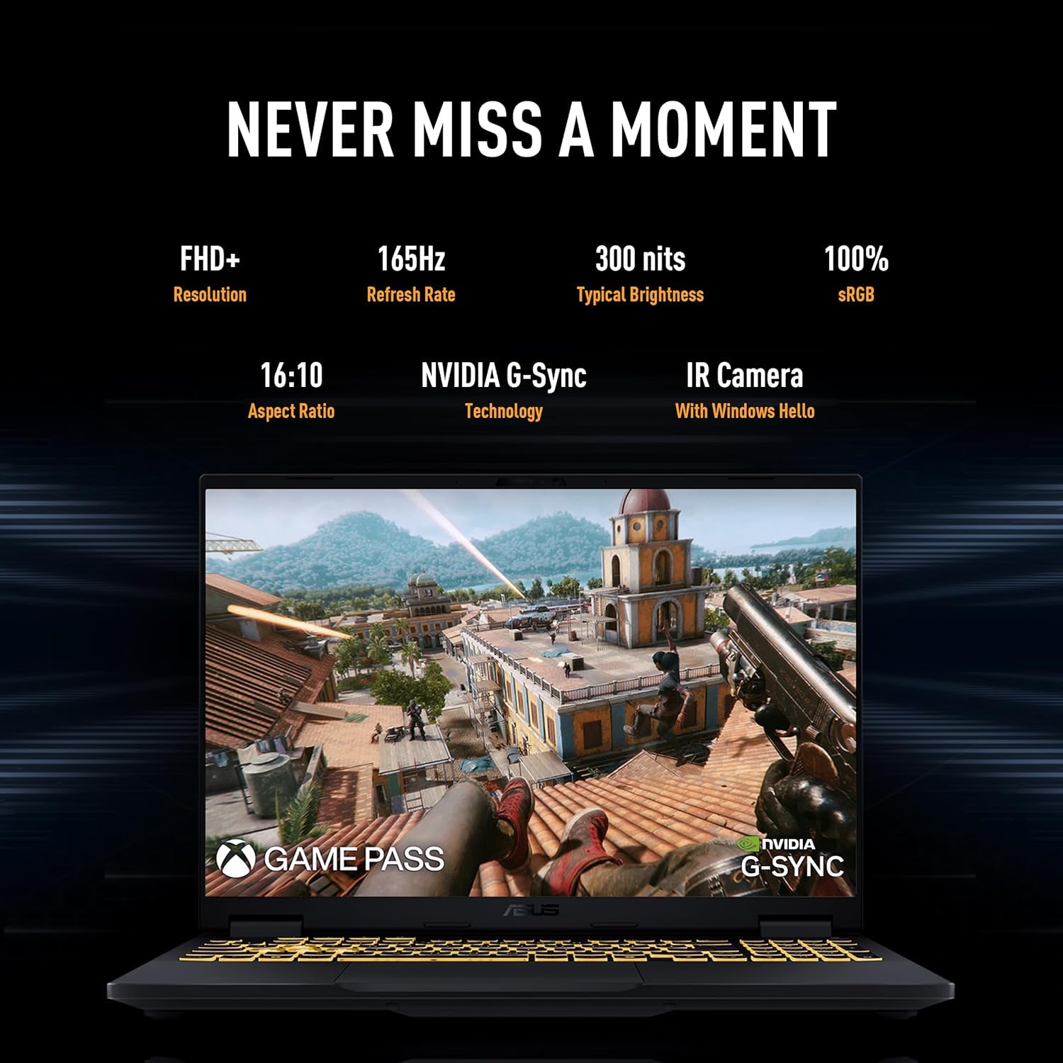 ASUS TUF Gaming F16 (2025) Gaming Laptop, 16” FHD+ 165Hz 16:10 Display, Intel® Core™ I5 Processor 13450HX, NVIDIA® Geforce RTX™ 5050, 16GB DDR5, 512GB Pcie Gen4 SSD, Wi-Fi 6E, Win 11 Home
